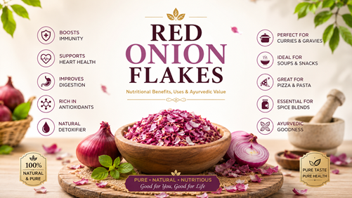 Red Onion Flakes: Nutritional Benefits, Uses & Ayurvedic Value